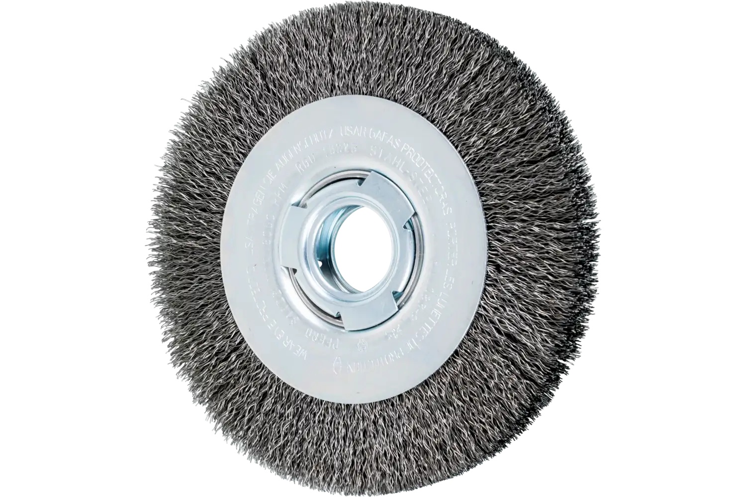 Picture of Pferd Crimped Wire Wheel Brush 7" Dia Medium Face .014 Carbon Steel 2" Arbor